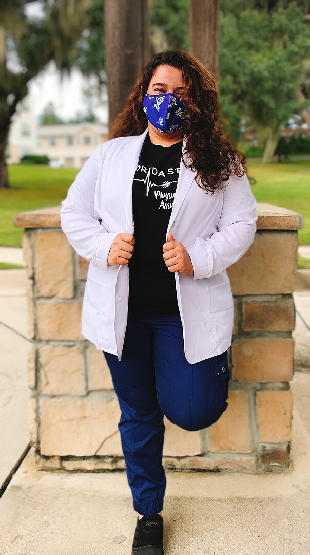 Women's White Student Lab Coat Jaanuu