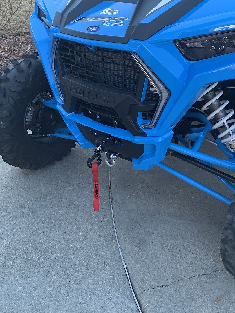 Polaris RZR XP Turbo Winch Mounting Plate SuperATV