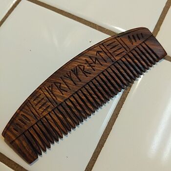 Viking Comb, Wood Beautiful craftsmanship