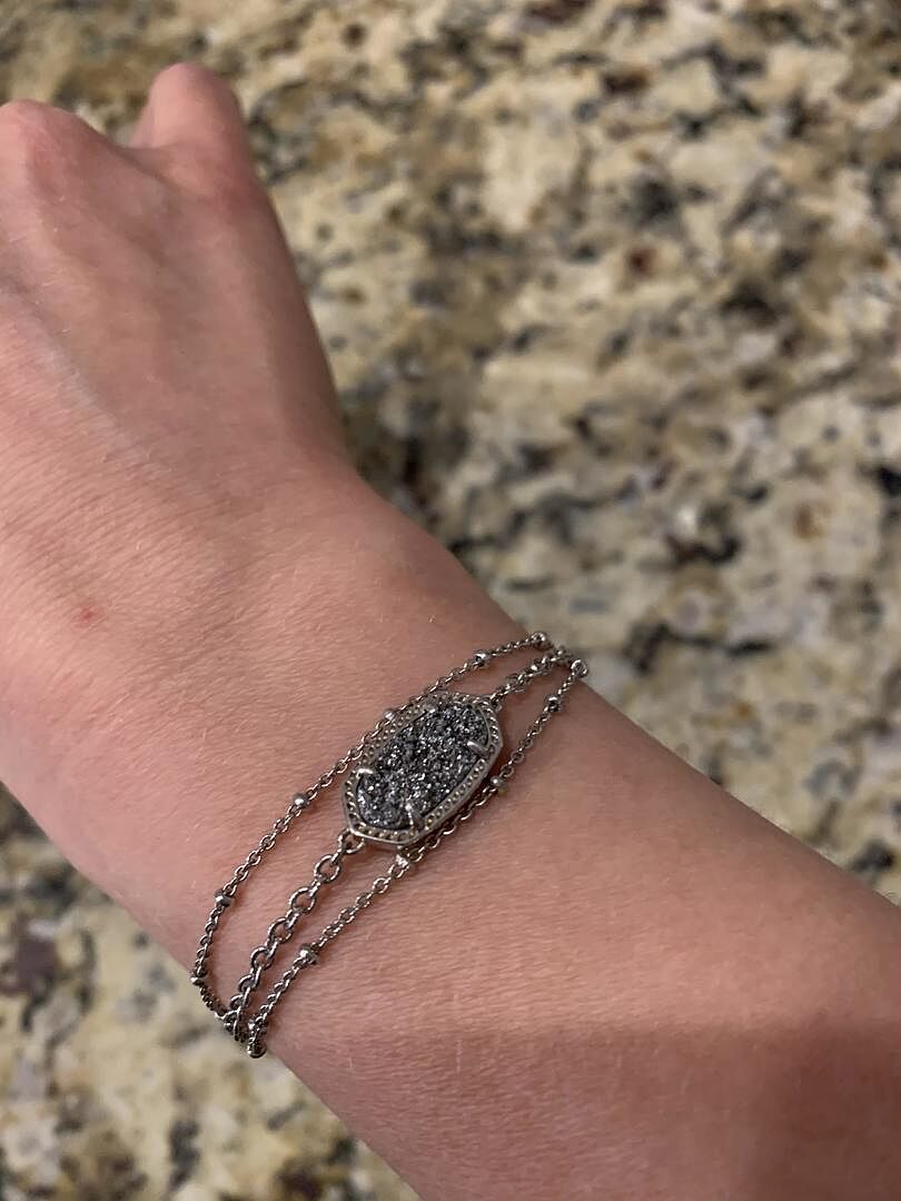 Elaina Bracelet Gold Irid Drusy by Kendra Scott