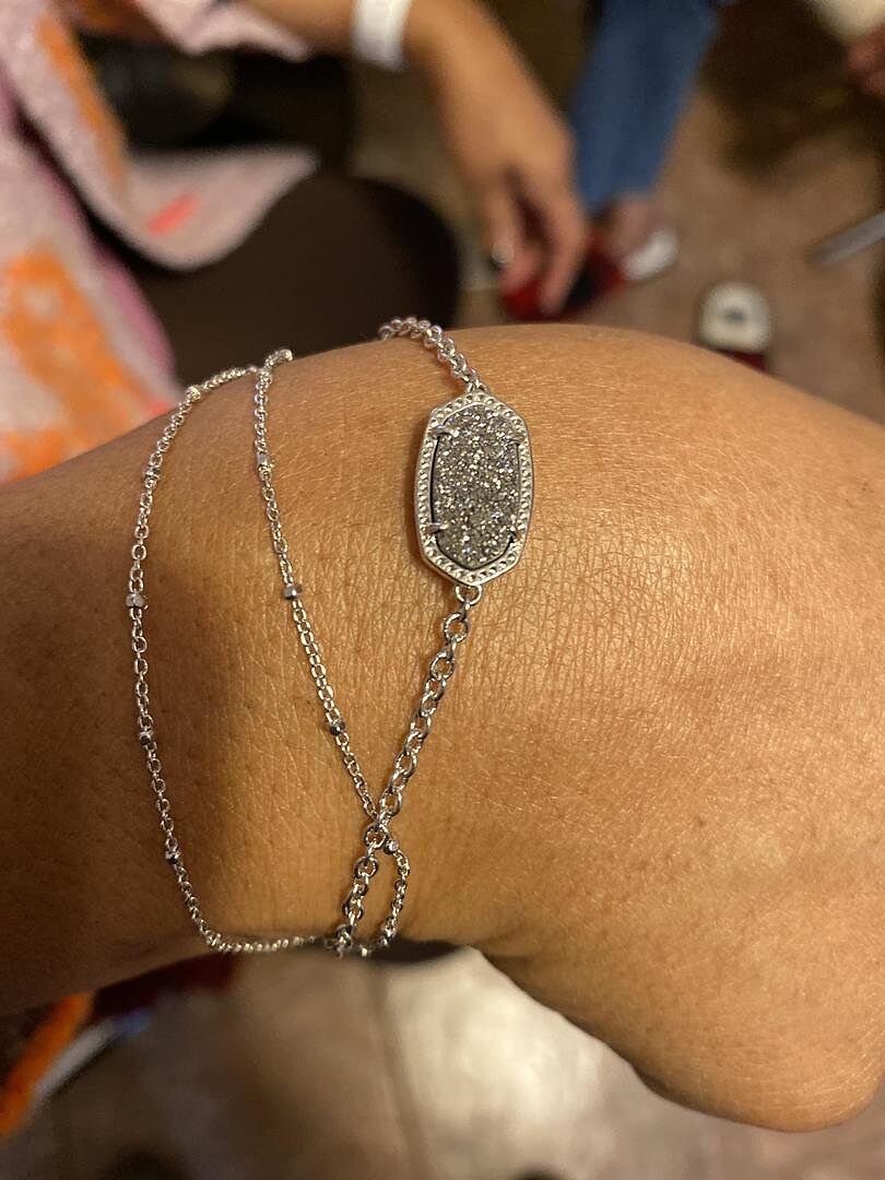 Elaina Gold Multi Strand Bracelet in Iridescent Drusy Kendra Scott