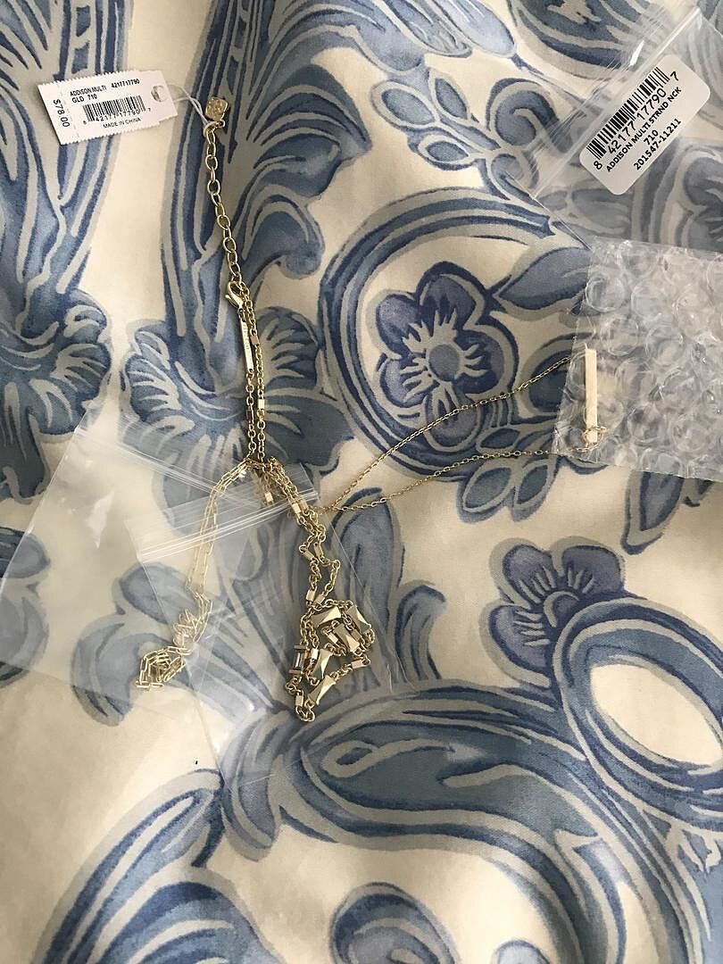 Addison Triple Strand Necklace in Gold Kendra Scott