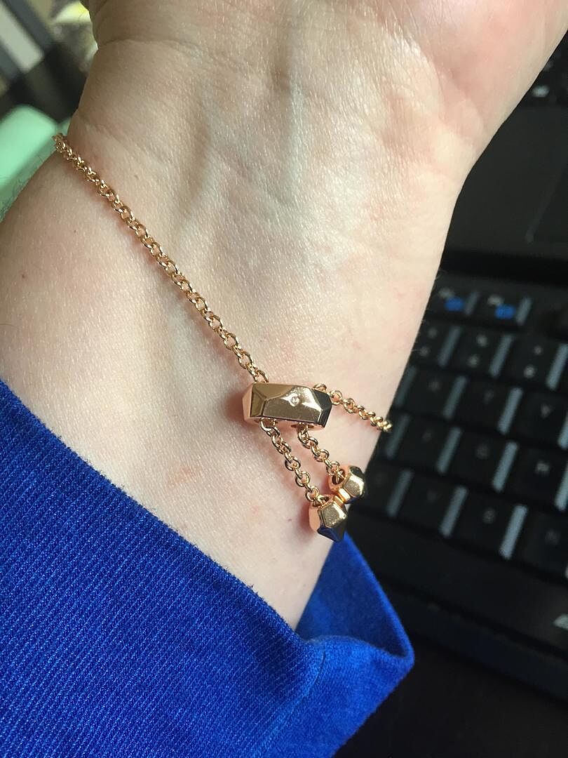 Elaina Rose Gold Chain Bracelet in Iridescent Drusy Kendra Scott