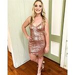 Fashion Capital Sequin Dress Bronze | Hello Molly US