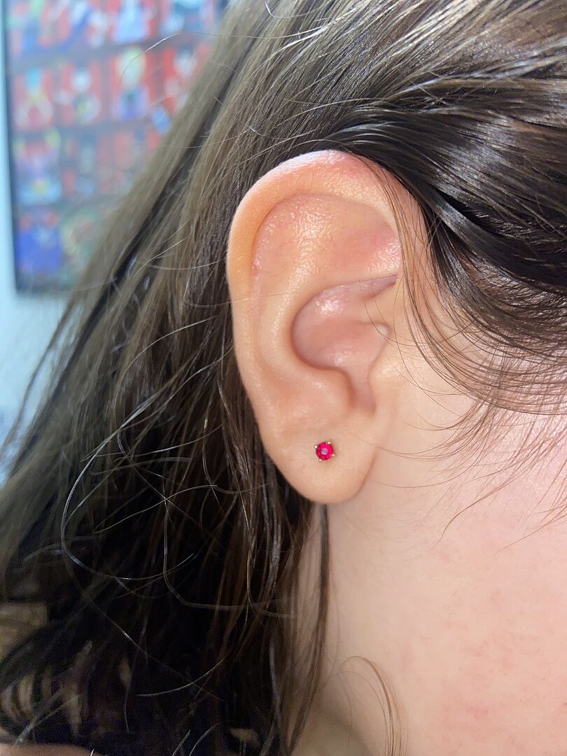 Charming Ruby earrings !