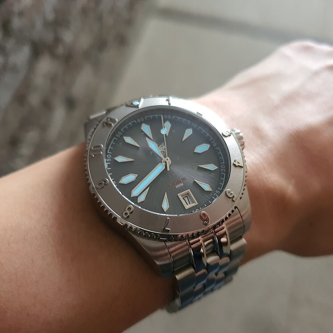 PHOIBOS Voyager 200M Automatic Diver Watch PY026E Sunray Gray