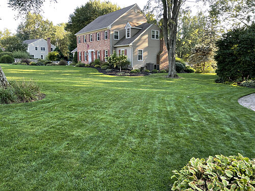 A lawn in Doylestown, PA