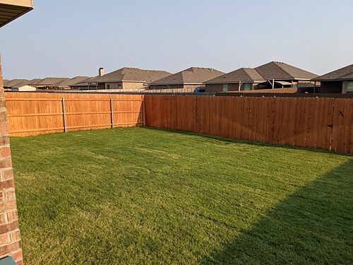 A lawn in Lubbock, TX