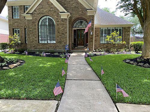 A lawn in League City, TX