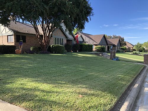 A lawn in Trophy Club, TX