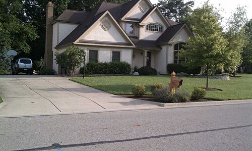 A lawn in Westerville, OH