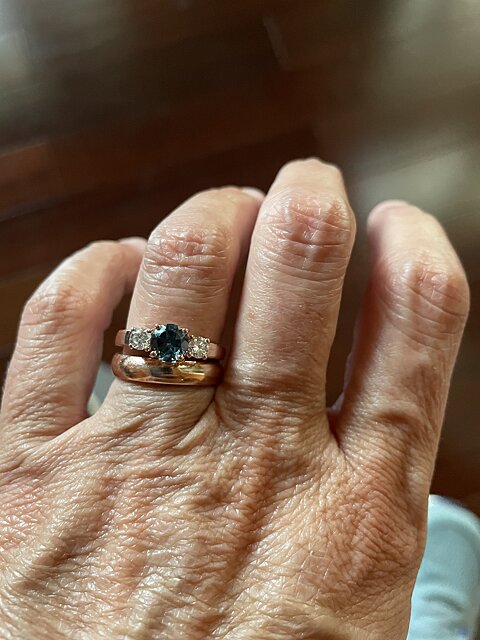 Just love London Blue Topaz rings