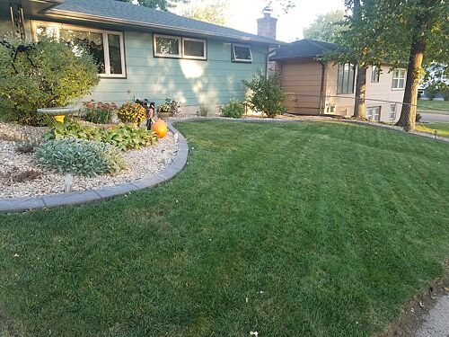 A lawn in Sioux Falls, SD