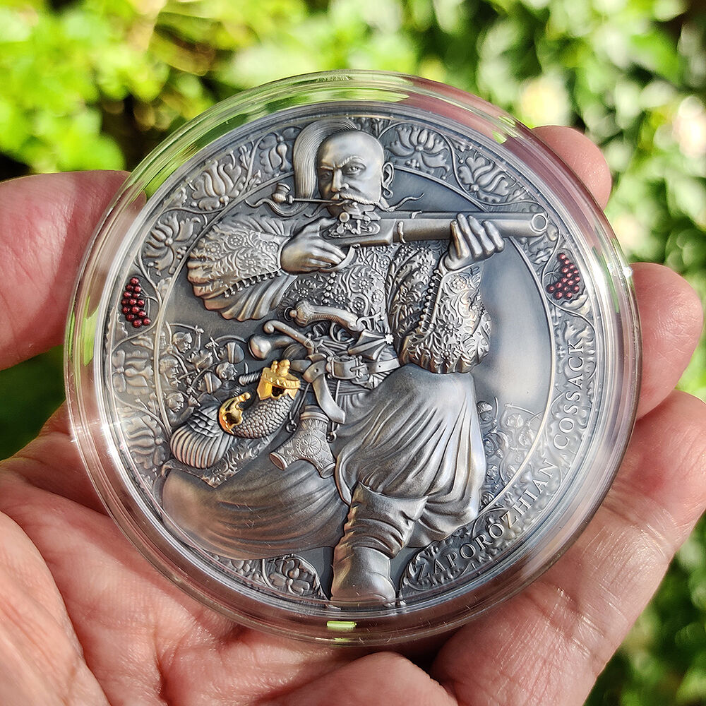 ZAPOROZHIAN COSSACK Legendary Warriors 3 Oz Silver Coin 3000