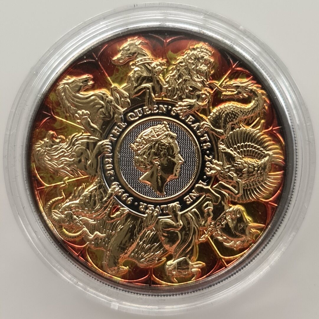 2021年 The Queen's Beasts　クイーンズビースト Great Britain 2021 £1000 Queen's Beasts Completer 1 KILO