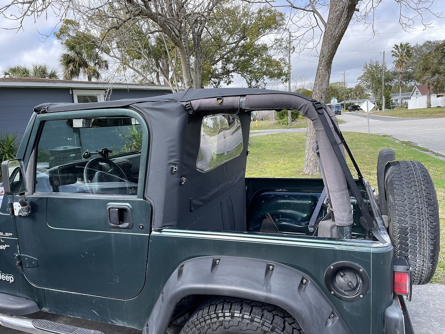 Wrap-Around Windjammer - Jeep '97-02 Wrangler TJ (Black Denim