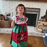 China Poblana Mexican Dress para Niña China Poblana Mexican Dress para Niña