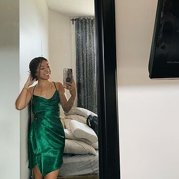 green mirror dress Green color mirror work cotton gown for wedding– Joshindia
