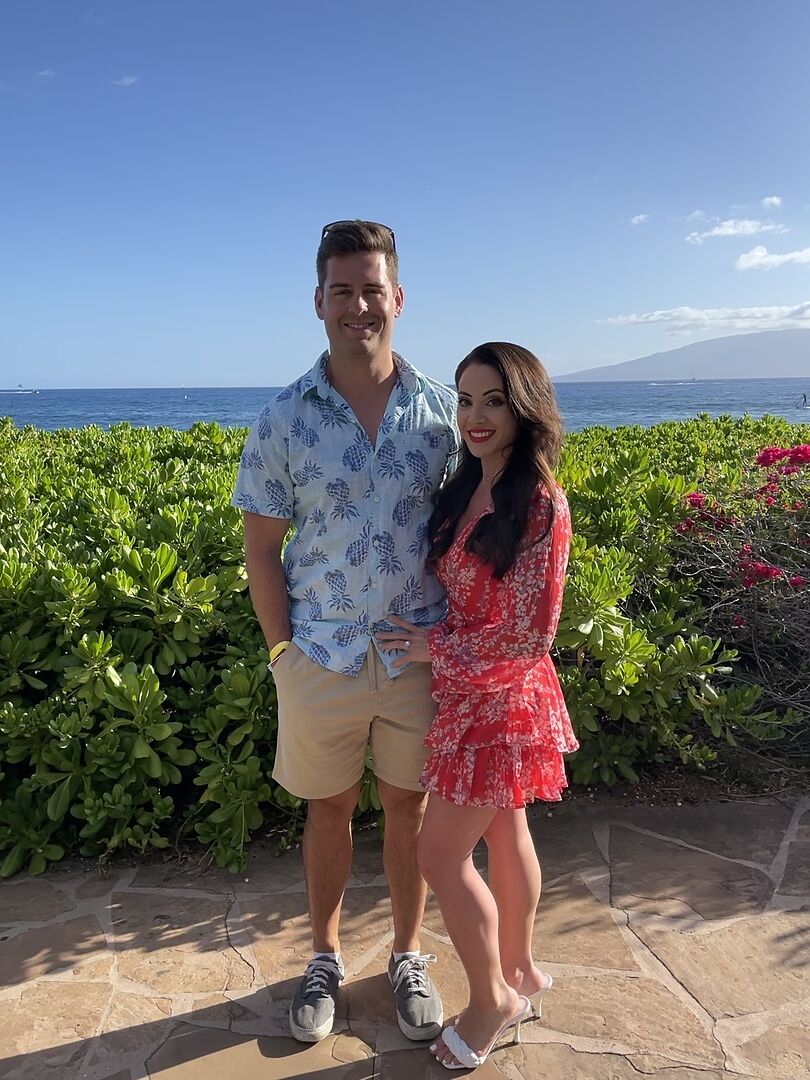 Shop the Maddox Fit & Flare Long Sleeve Romper Floral Vine Red