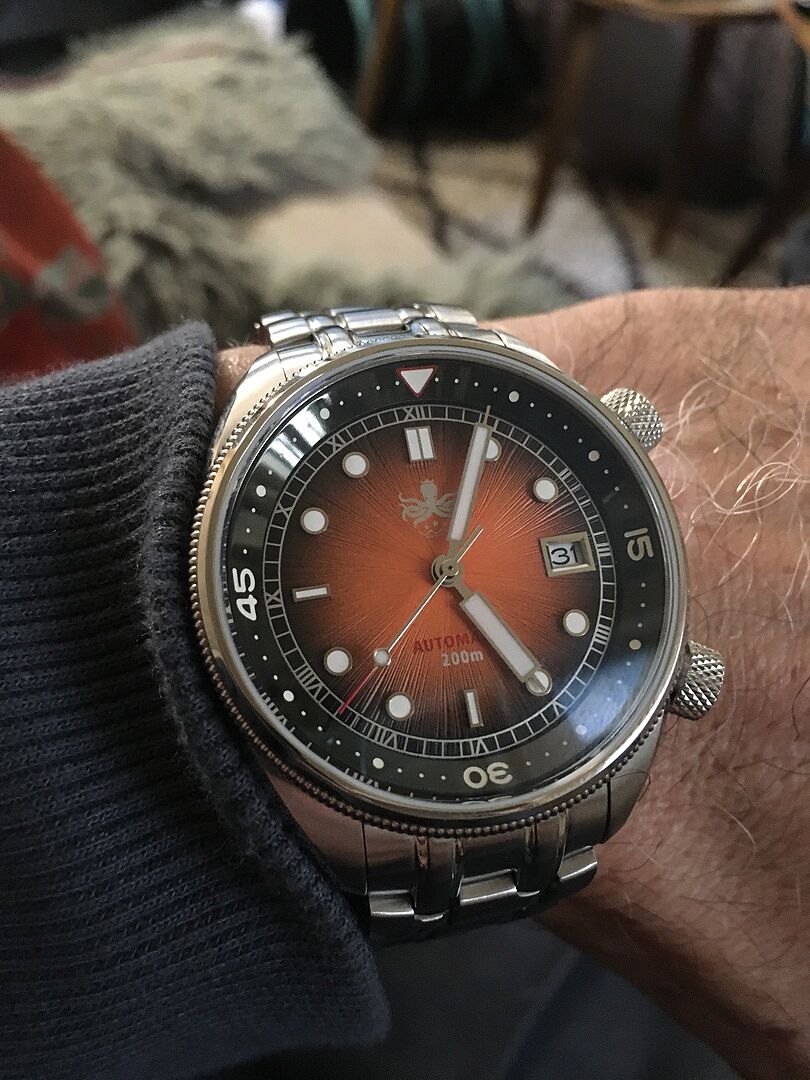 PHOIBOS EAGLE RAY 200M Automatic Compressor Dive Watch PY039F