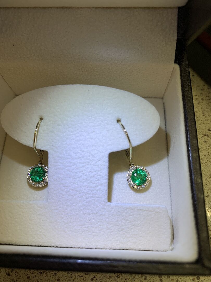 Emerald earrings
