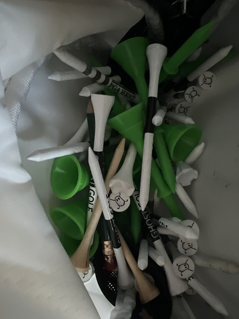 Bamboo Wood Golf Tees: 50 Pack | Ghost Golf