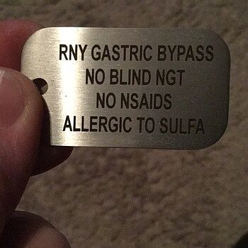 Antique Stainless Medical ID Dog Tag | Lauren's Hope