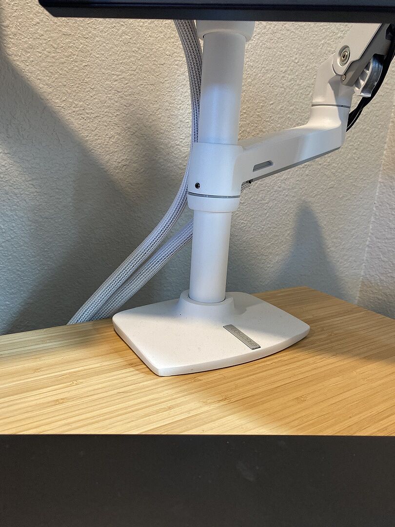 Ergotron LX Dual Monitor Arm With Under Mount C-Clamp Ergotron LX Dual Monitor Arm With Under Mount C-Clamp