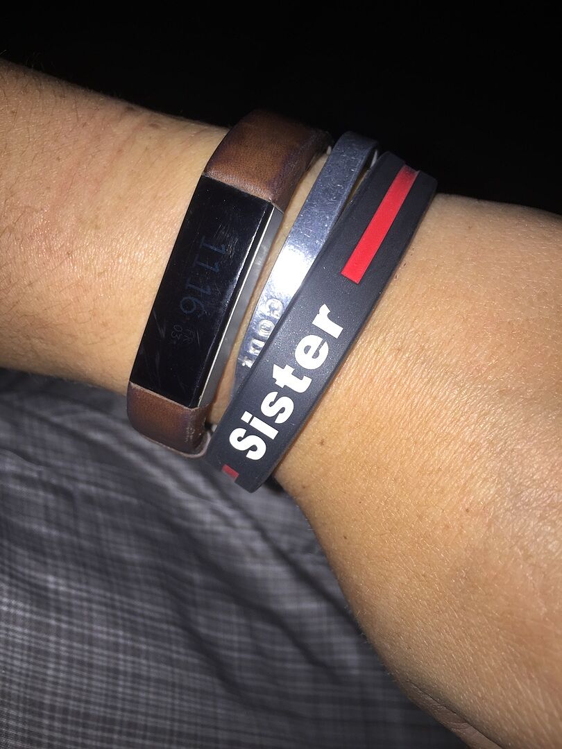 Personalized Thin Red Line Silicone Bracelet Thin Blue Line USA