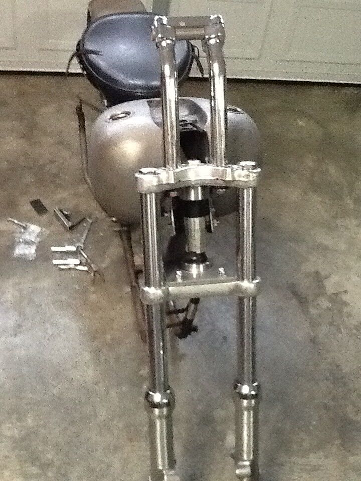 Ironhead Sportster Neck Cup Conversion 7/8" to 1"