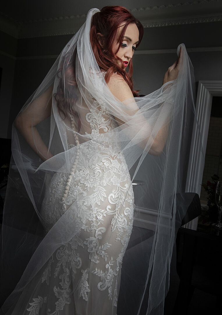 Victoria H., real Britten bride