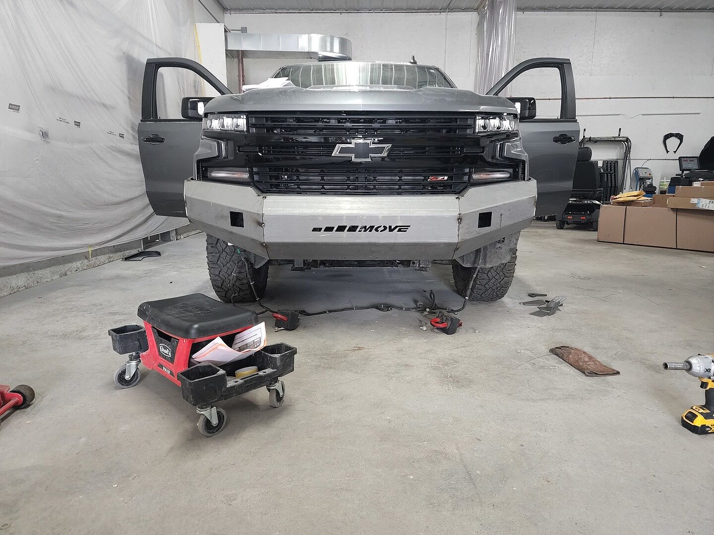 Classic Offroad Front Bumper Kit installed on CHEVY 1500 