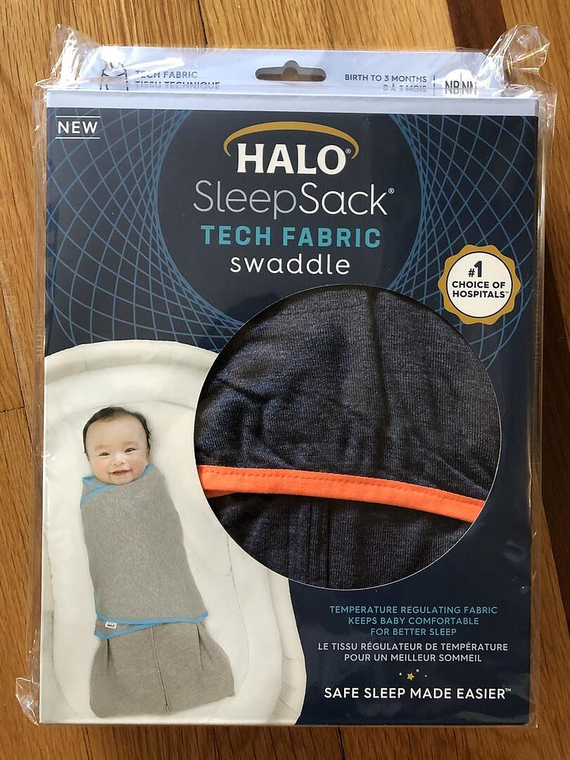 Pink Temperature Regulating Swaddle Newborn HALO