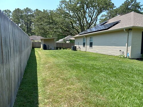 A lawn in Madisonville, LA