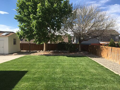 A lawn in Albuquerque, NM