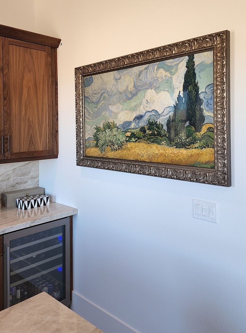 Tuscan Silver Frame for Samsung The Frame TV | Deco TV Trames