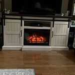 Hogan Electric Fireplace TV Stand in Weathered White - 26MM90273-W476 –  Electric Fireplaces Direct