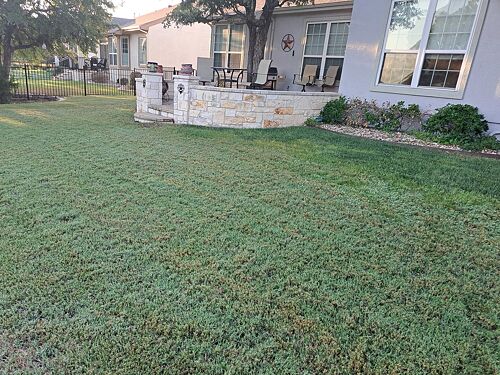 A lawn in Sun City, TX