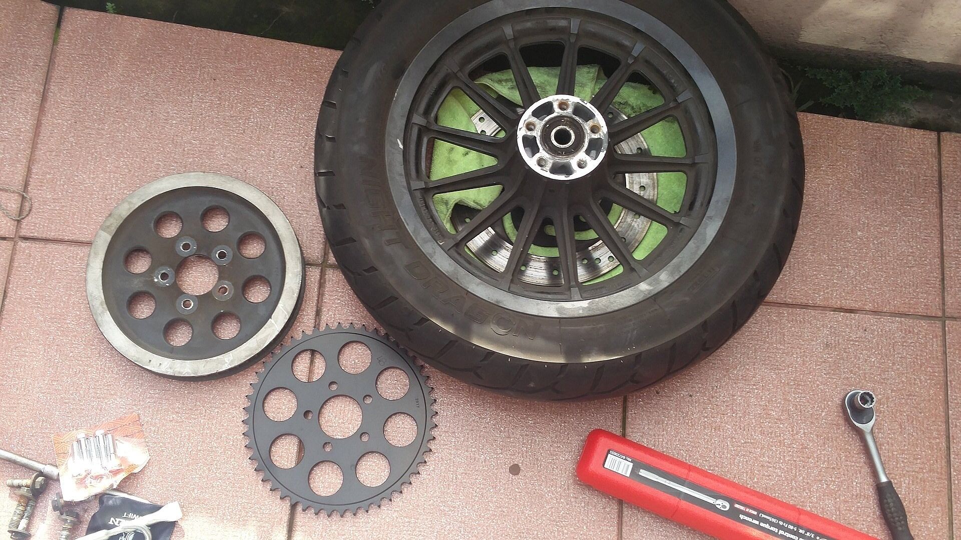 Belt to Chain Conversion Kit Harley 883 Sportster 19942003 Black