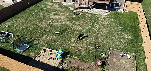 A lawn in Harrisburg, SD
