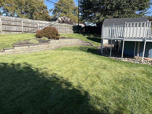 A lawn in Levittown, PA