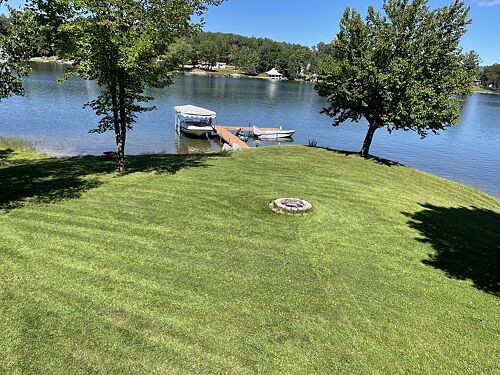 A lawn in Cheboygan, MI