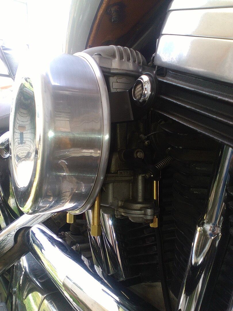 CV Carb Extended Float Bowl Screws Brass