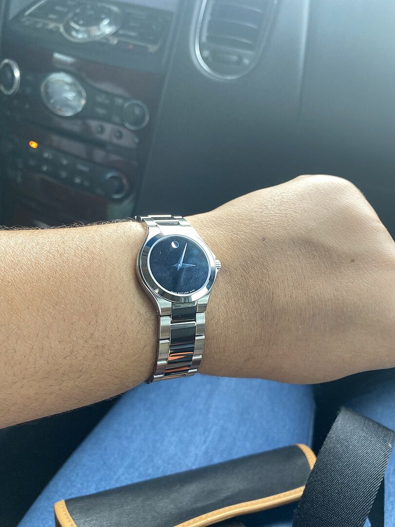 Movado Defio Women’s Blue Dial  Stainless Steel Watch 0607309 Movado Defio Quartz Blue Dial Ladies Watch 0607309 - Watches  main image 4