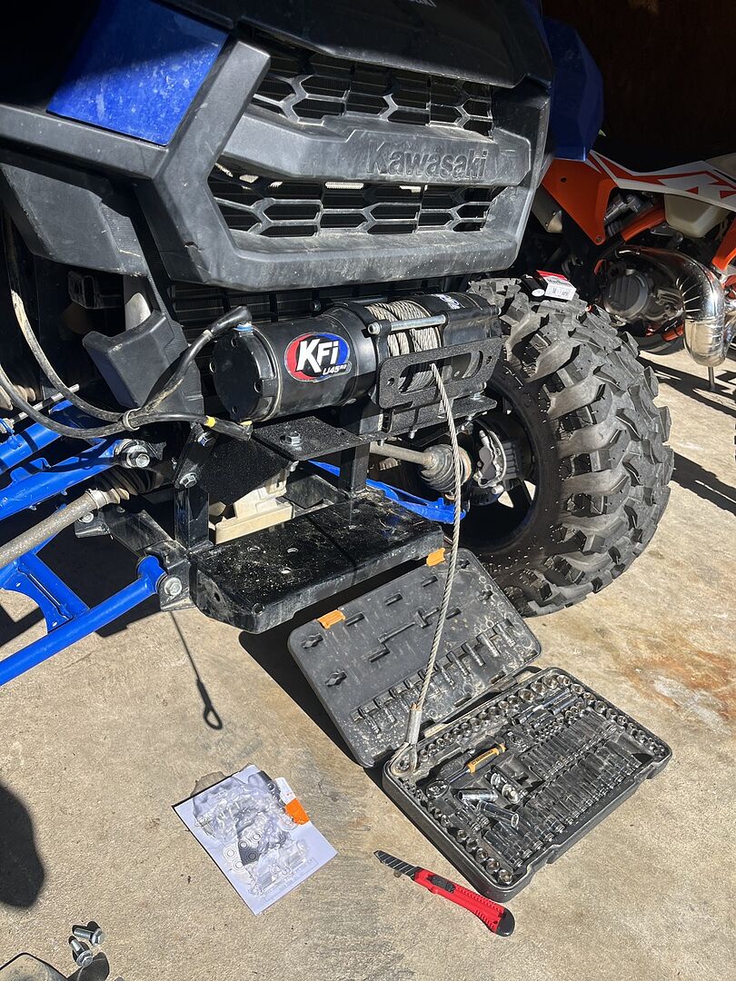 Kawasaki Teryx KRX Winch Mounting Plate UTV Direct