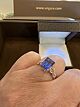 Beautiful tanzanite ring in rose gold.