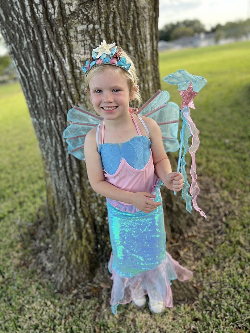 Pink Childrens Mermaid Outfit Girls Toddler Classic Ariel Costume Little Mermaid Dress Sea Pink Childrens Mermaid Outfit Girls Toddler Classic Ariel Costume Little Mermaid Dress Sea