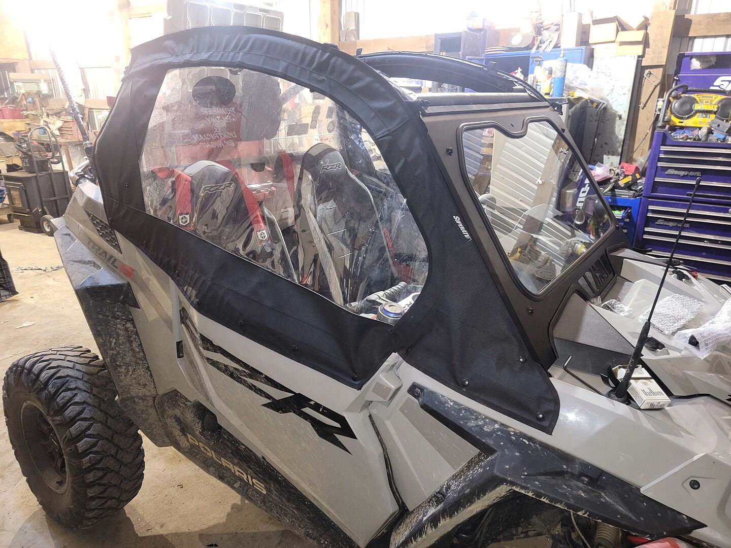 Polaris RZR Trail S 1000 Primal Soft Cab Enclosure Upper Doors SuperATV