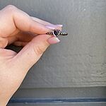 Gemstone Heart Twisted Wire Ring