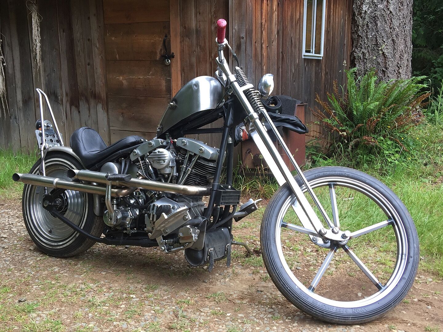 Invader 21 x 2.15 Spool Hub Front Wheel Raw Steel